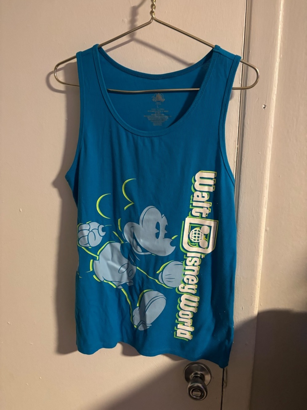 Disney Mickey Mouse Tank Top Walt Disney World Blue Athletic Shirt
(938)